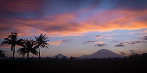 Panorama van vulkaan Gunung Agung van Ellis Peeters