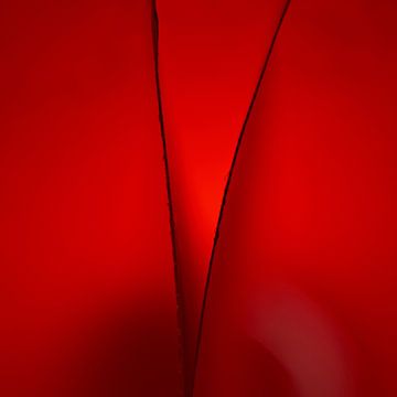 Gefaltetes Papier in rotem Licht von Frank Heinz