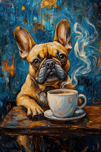French Bulldog Coffee Break