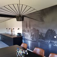 Klantfoto: Oostpoort Delft, zwart-wit - 3 van Tux Photography, als naadloos behang