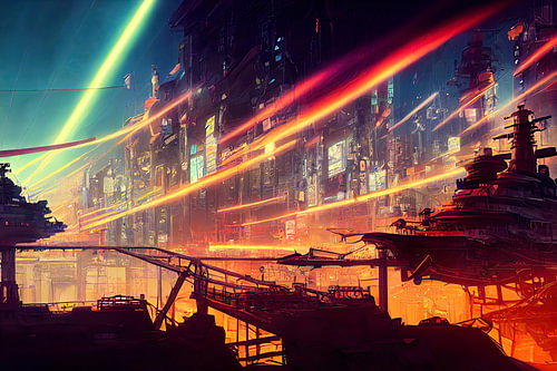 The naval port of Neo-Megacity
