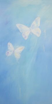 Butterflies on Blue by Whale & Sons