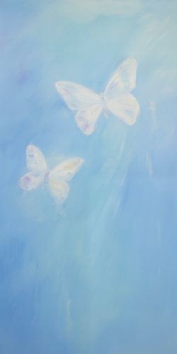 Butterflies on Blue