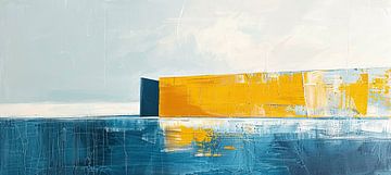 Texturierte Tiefe von Blau von Moderne Kollektion