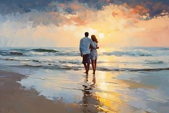 Das Liebespaar am Strand