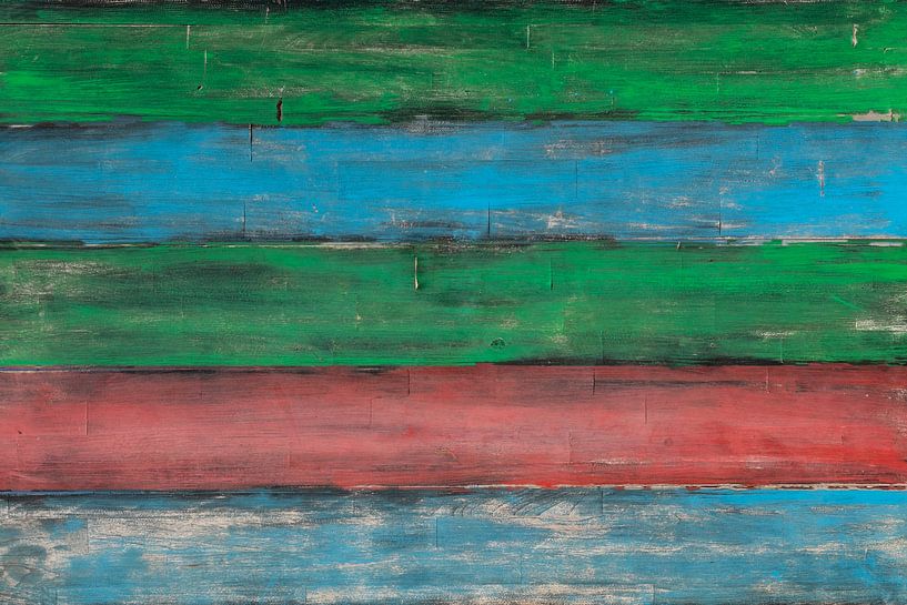 Planches en bois colorées par Uwe Merkel