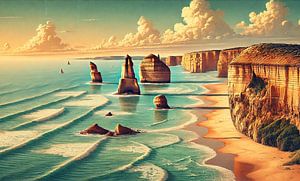 Vintage Australien, Great Ocean Road Poster