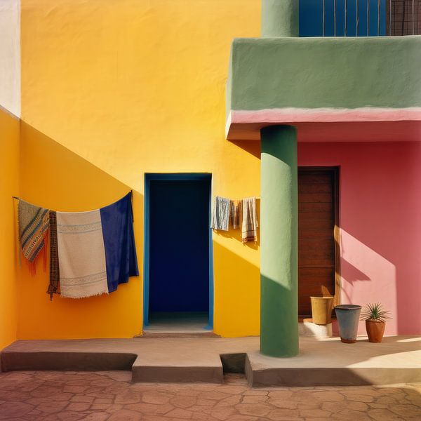 Bunte mexikanische Straßenszene von Studio Allee