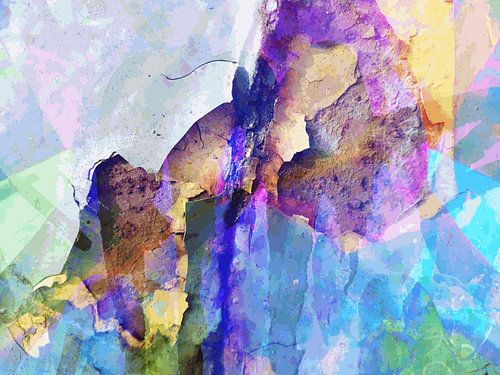 Modern, Abstract Digitaal Kunstwerk – Between the Raindrops