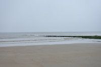 Zeezicht op het strand