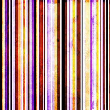 Striped art yellow, red and purple