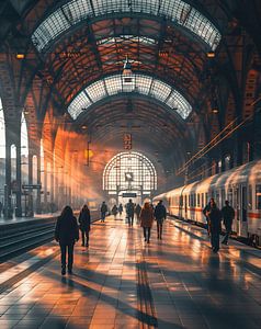 Am Bahnhof