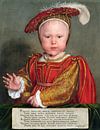 Hans Holbein.Edward VI als Kind von 1000 Schilderijen Miniaturansicht