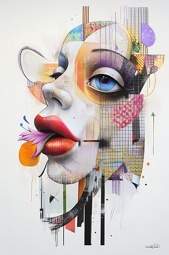 kunstachtige en grappige whimsical karikatuur