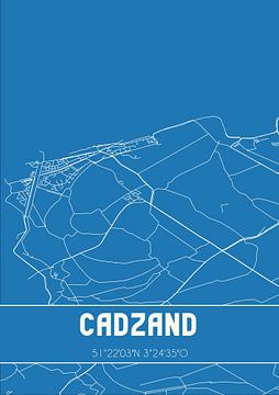 Blueprint | Map | Cadzand (Zeeland) by Rezona