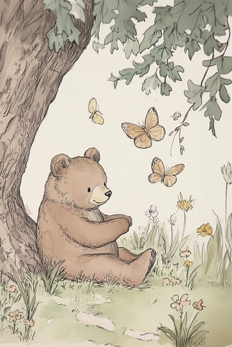 Bär auf der Wiese