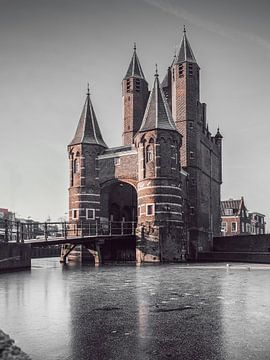 Haarlem: Amsterdamse Poort bevroren. van OK