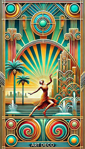 Elegante dansende vrouw