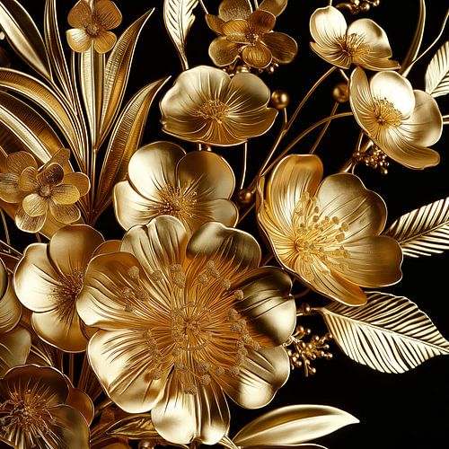 Bloemen goud