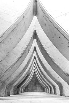 Parking garage à l'envers.