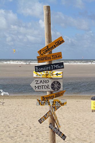Bewegwijzering strand