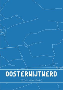 Blueprint | Carte | Oosterwijtwerd (Groningen) sur Rezona