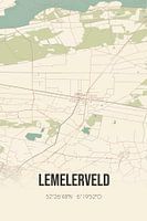 Vintage landkaart van Lemelerveld (Overijssel)