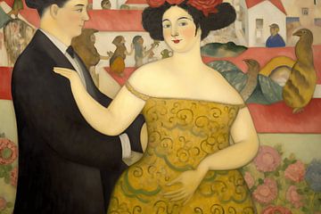 Klimt trifft Botero von Ton Kuijpers