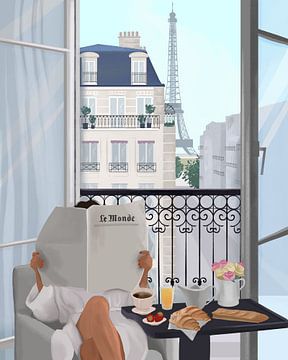 Balkon Parijs van Petra Lizde