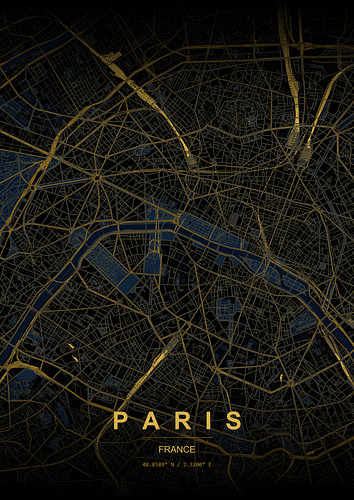 Karte von Paris