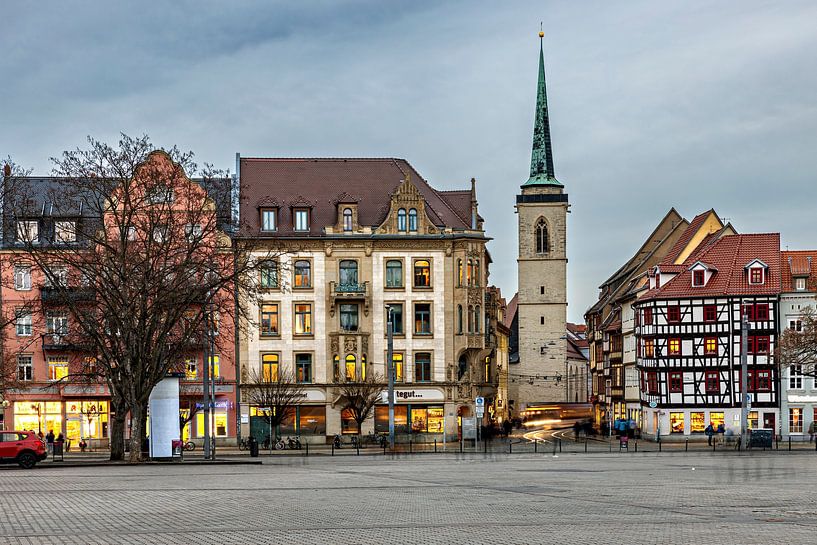Het oude stadscentrum van Erfurt van Roland Brack