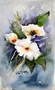 Witte Bloemen van Rita Tielemans Kunst thumbnail
