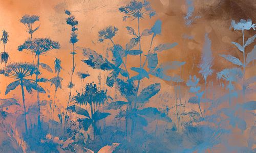 Modern Scandinavisch botanisch landschap