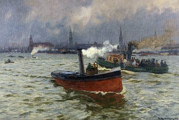 Buien in Hamburg - Friedrich Kallmorgen, 1890