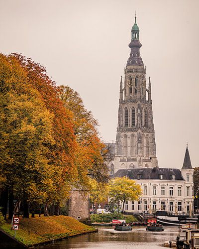 Spanjaardsgat with Great Church by I Love Breda