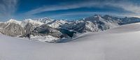 Onberispelijk in het wit in de Mont Blanc streek