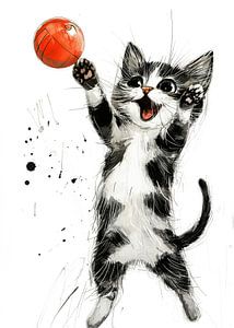 Zeichnung Katze Tier Kunst 10 #Katze