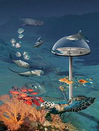 Underwater lookout point by Dray van Beeck