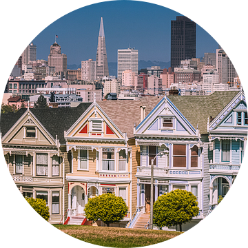 Painted Ladies, San Francisco, Californië van Henk Meijer Photography