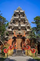 Beautiful decorated for a special ceremony, Puri Saren Agung Ubud Palace.