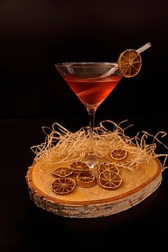 Cocktail met limoensap, cranberry en wodka