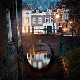 The Kalkbrug, at the Brede Haven Den Bosch during sunrise