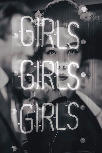 Girls, Japanse foto van een vrouw in een spiegel