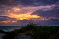Contrastrijke kleurige zonsondergang aan de Nederlandse kust met de duinen. par Retinas Fotografie Aperçu