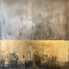 Gold & Silver Painting: Refined Elegance by Surreal Media