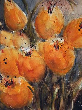 Gele tulpen van Christine Nöhmeier