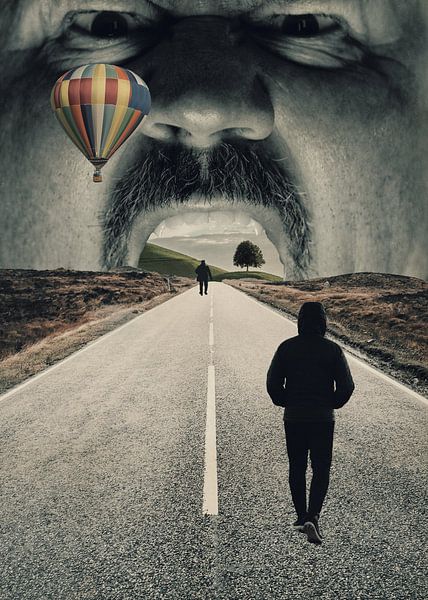 Road To Somewhere - Surrealism Print by MDRN HOME