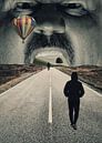 Road To Somewhere - Surrealism Print by MDRN HOME thumbnail