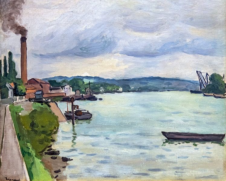 The Seine (around Rouen), Albert Marquet, 1942 by Atelier Liesjes