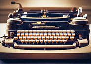 Oude typemachine op een tafel, illustratie van Animaflora PicsStock thumbnail